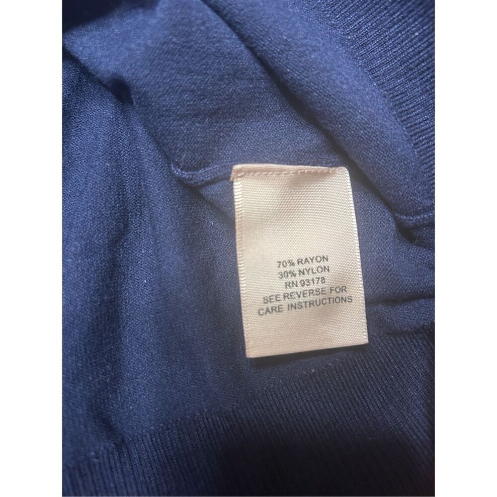 Philosophy Republic Sweater Women’s Size XL Cardigan Navy Silver Toggles - Picture 5 of 7